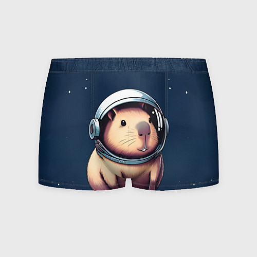 Мужские трусы Капибара космонавт в космосе / 3D-принт – фото 1
