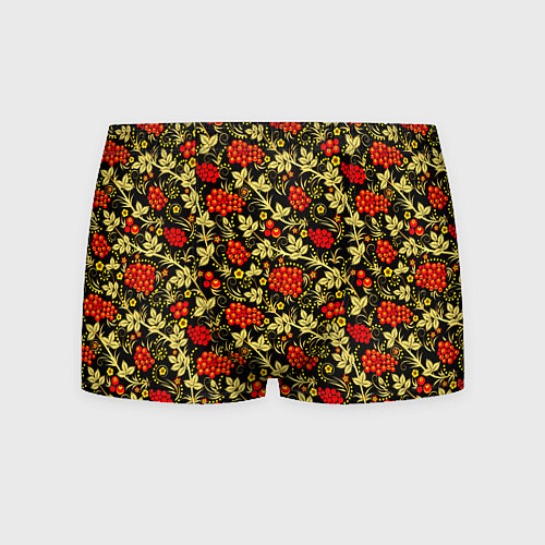 Мужские трусы Рябина с золотой листвой / 3D-принт – фото 1