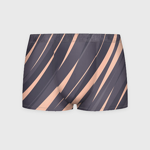 Мужские трусы Перламутровый серый полосы / 3D-принт – фото 1