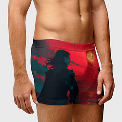 Трусы-боксеры мужские Человек и волк, цвет: 3D-принт — фото 2