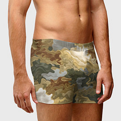 Трусы-боксеры мужские Золотистый камуфляж, цвет: 3D-принт — фото 2
