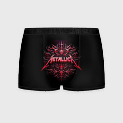 Трусы-боксеры мужские Металлика - геральдический орнамент, цвет: 3D-принт