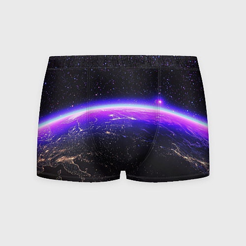 Мужские трусы Планета и неоновое свечение / 3D-принт – фото 1