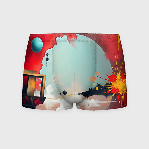 Мужские трусы Сюрреалистичная абстракция / 3D-принт – фото 1