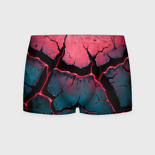 Мужские трусы Объемные разломы текстура / 3D-принт – фото 1
