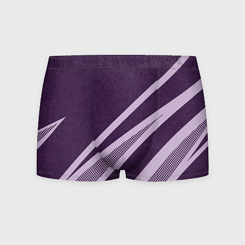 Мужские трусы Фиолетовый абстрактный с полосой / 3D-принт – фото 1