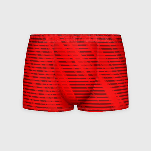Мужские трусы Красный полосатый / 3D-принт – фото 1