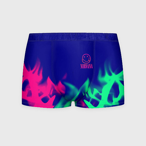Мужские трусы Nirvana fire neon / 3D-принт – фото 1