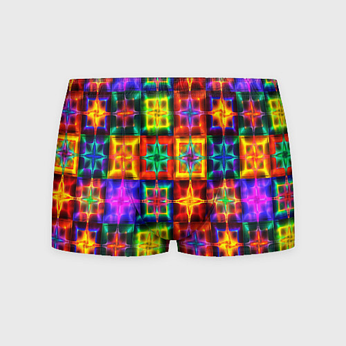 Мужские трусы Неоновое стекло абстракция / 3D-принт – фото 1