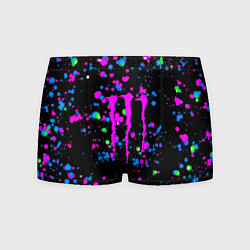 Мужские трусы Monster energy неоновые краски