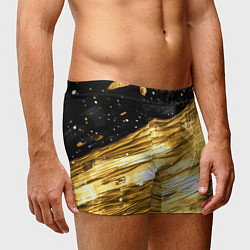 Трусы-боксеры мужские Золотой текстурный фон, цвет: 3D-принт — фото 2