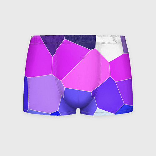 Мужские трусы Сине-розовый крупные фрагменты / 3D-принт – фото 1