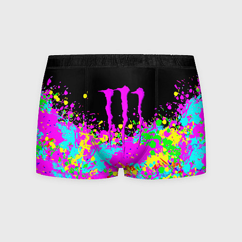 Мужские трусы Monster energy краски неоновые / 3D-принт – фото 1