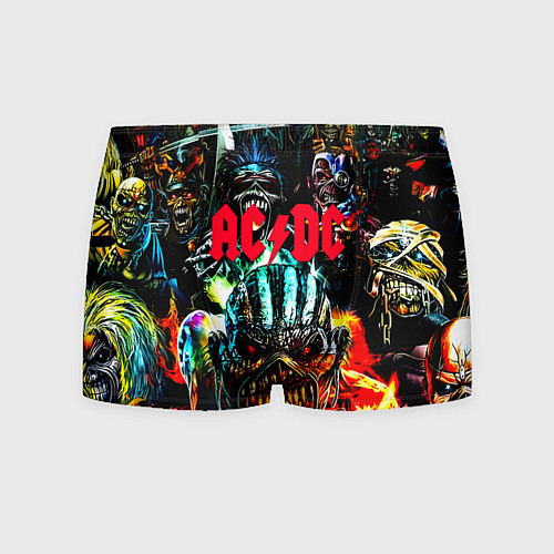 Мужские трусы ACDC рок монстры / 3D-принт – фото 1
