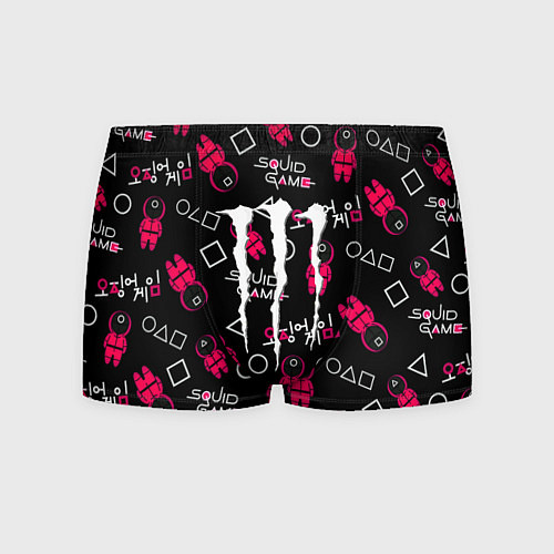 Мужские трусы Monster energy x Ojingeo geim / 3D-принт – фото 1