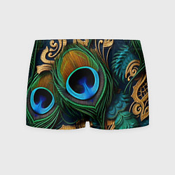 Мужские трусы Узоры и перья павлина