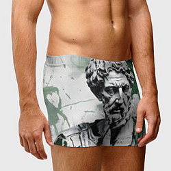Трусы-боксеры мужские Зарисовка античной статуи, цвет: 3D-принт — фото 2
