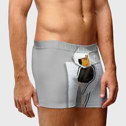 Трусы-боксеры мужские Чиловый парень - свидетель мем, цвет: 3D-принт — фото 2