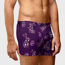 Трусы-боксеры мужские Кролики и яйца, цвет: 3D-принт — фото 2