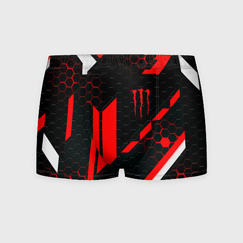 Мужские трусы Monster energy sport geometry / 3D-принт – фото 1