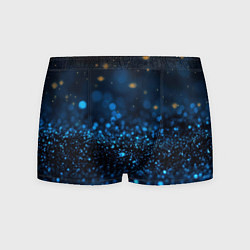 Трусы-боксеры мужские Боке блестяшки на черном, цвет: 3D-принт