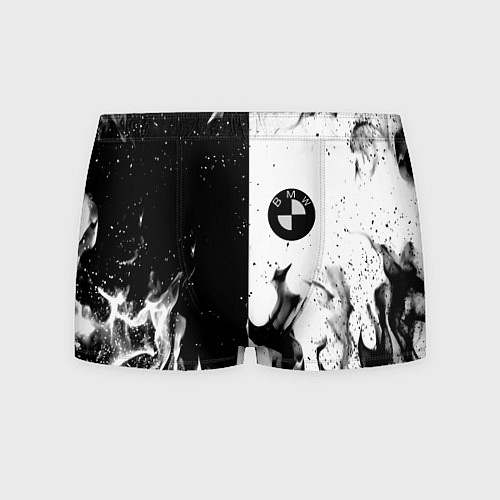Мужские трусы BMW black fire / 3D-принт – фото 1