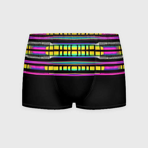 Мужские трусы Неоновая половинка / 3D-принт – фото 1