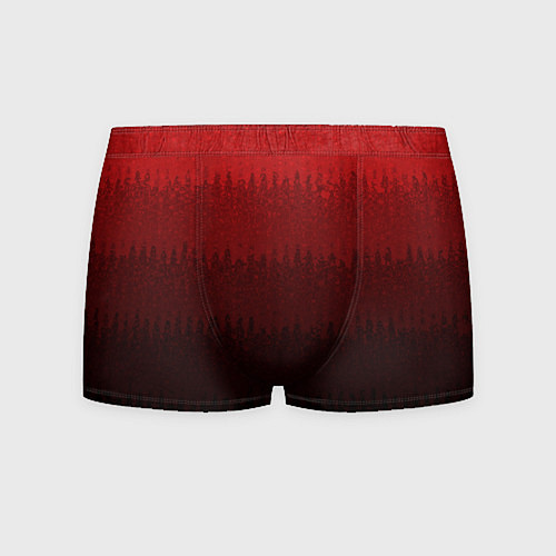 Мужские трусы Градиент красный текстурные полосы / 3D-принт – фото 1