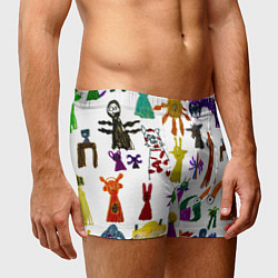 Трусы-боксеры мужские Детские рисунки героев из игры Роблокс, цвет: 3D-принт — фото 2
