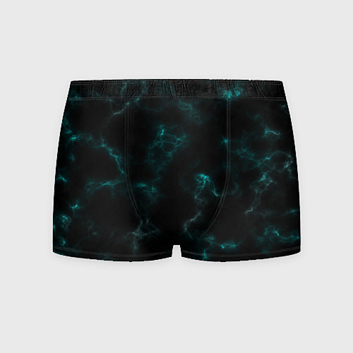 Мужские трусы Color black turquoise / 3D-принт – фото 1