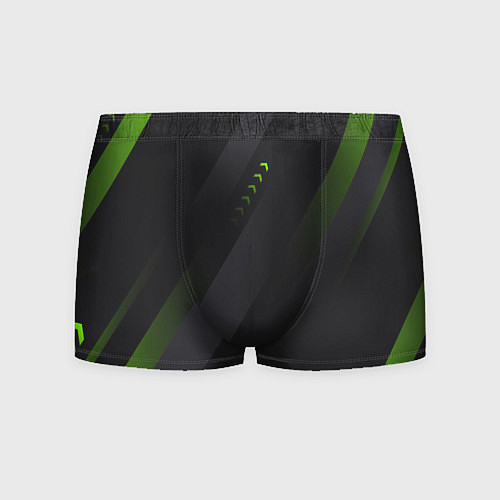 Мужские трусы Color black green / 3D-принт – фото 1