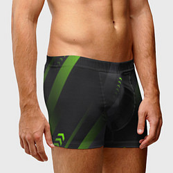 Трусы-боксеры мужские Color black green, цвет: 3D-принт — фото 2