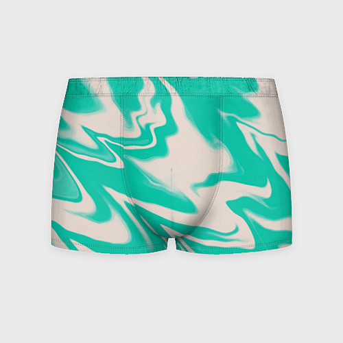 Мужские трусы Color white turquoise / 3D-принт – фото 1