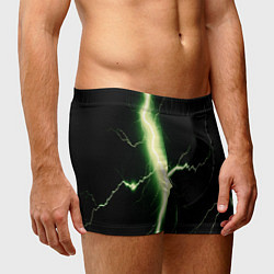 Трусы-боксеры мужские Lightning yellow текстура, цвет: 3D-принт — фото 2