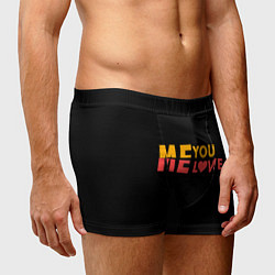 Трусы-боксеры мужские Me and you - Love, цвет: 3D-принт — фото 2