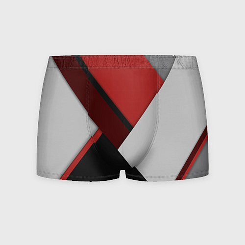 Мужские трусы Color black red grey / 3D-принт – фото 1
