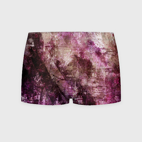 Мужские трусы Абстракция - dark trash atom with violet / 3D-принт – фото 1