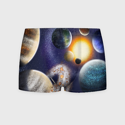 Мужские трусы Парад планет / 3D-принт – фото 1