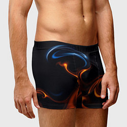 Трусы-боксеры мужские The color is fire orange, цвет: 3D-принт — фото 2