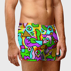 Трусы-боксеры мужские Абстрактный цветной паттерн, цвет: 3D-принт — фото 2