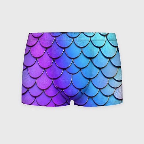 Мужские трусы Градиент на чешуе / 3D-принт – фото 1