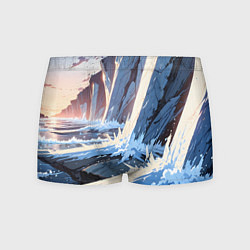 Трусы-боксеры мужские Энергия льда, цвет: 3D-принт