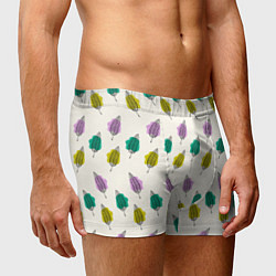 Трусы-боксеры мужские Листья на пятнах, цвет: 3D-принт — фото 2