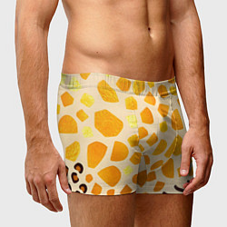 Трусы-боксеры мужские Золотистые пятна жирафа, цвет: 3D-принт — фото 2