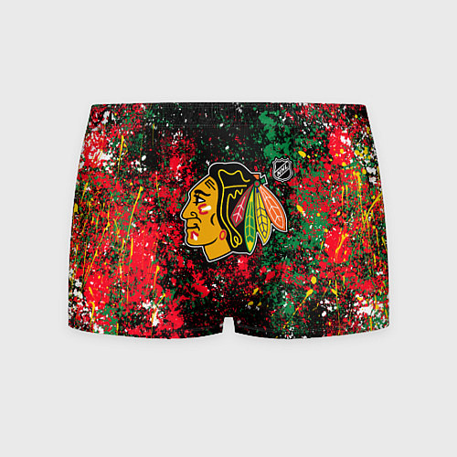 Мужские трусы Chicago Blackhawks NHL black / 3D-принт – фото 1
