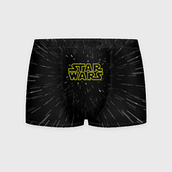 Трусы-боксеры мужские Звездные войны гиперпрыжок надпись, цвет: 3D-принт