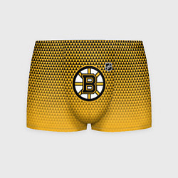 Трусы-боксеры мужские Бостон Брюинз - паттерн треугольников, цвет: 3D-принт