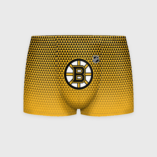 Мужские трусы Бостон Брюинз - паттерн треугольников / 3D-принт – фото 1