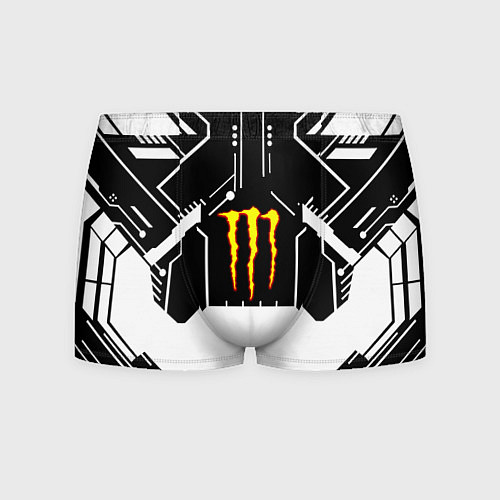 Мужские трусы Monster energy geometry / 3D-принт – фото 1