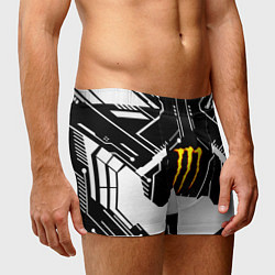 Трусы-боксеры мужские Monster energy geometry, цвет: 3D-принт — фото 2